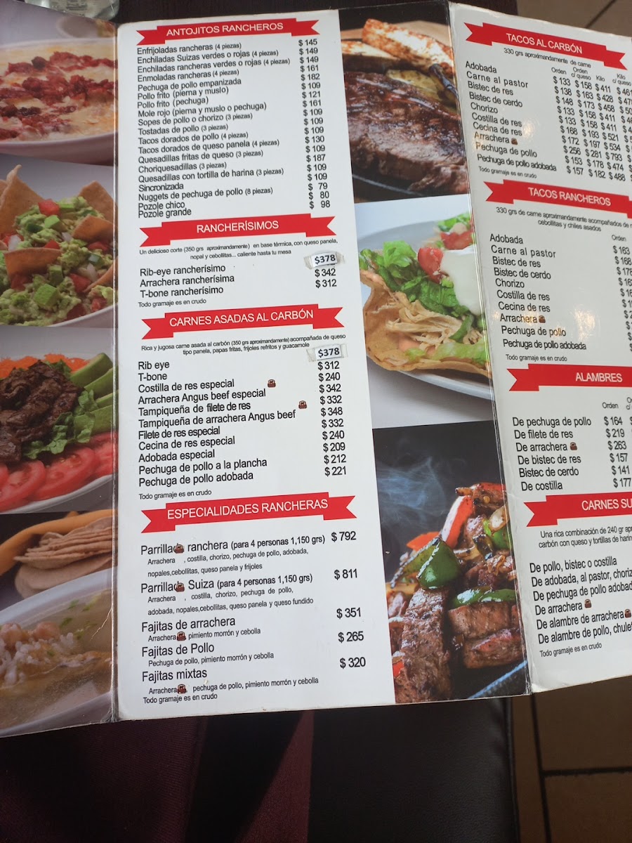 Los Rancheros Del Sur Menu - Image 5